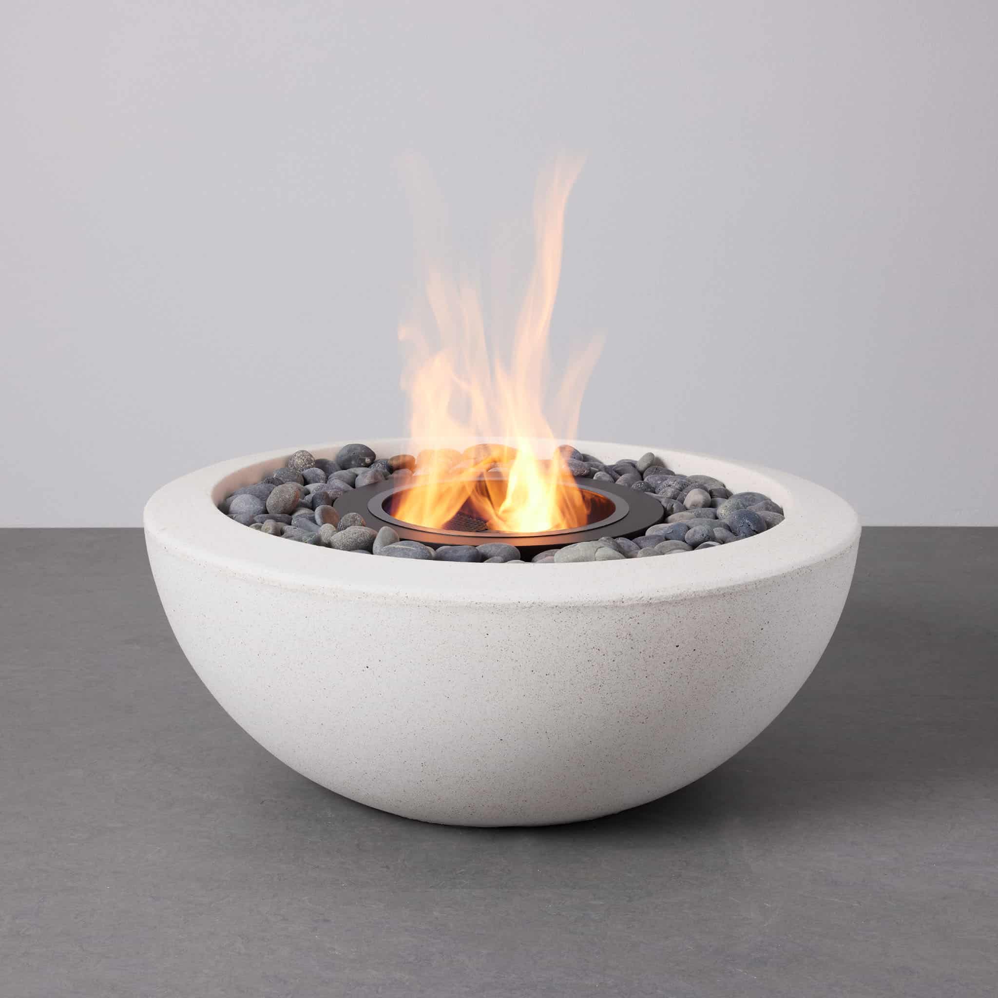Lara 20 in. x 7 in. x 8.1 in. Rectangle Table Top Fire Bowl
