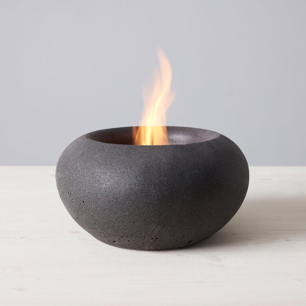 TerraFlame Stone Fire Bowl Tabletop Portable Fireplace Indoors and